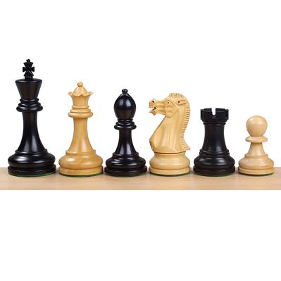 Piezas de ajedrez Executive Ebonized de 4"