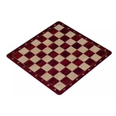 Tablero de ajedrez enrollable n.º 6 (51 cm), base antideslizante de caoba