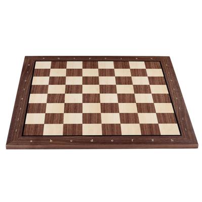 Tablero de Ajedrez Exclusivo (con franja negra) de nogal/arce.