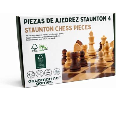 S.O.S.TENIBLES Piezas de Ajedrez Lastradas Staunton 4